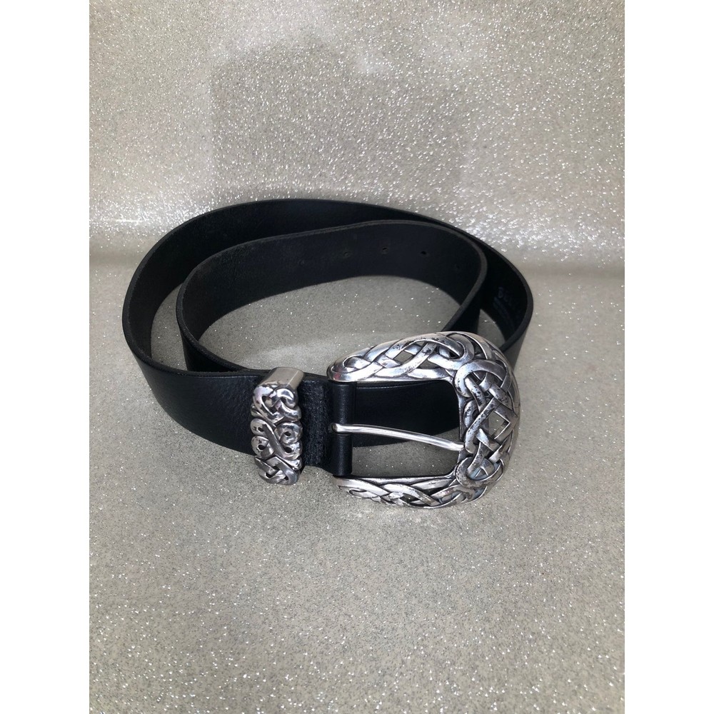 Belt Shak Italian 1.5” Wide Leather Belt Medium